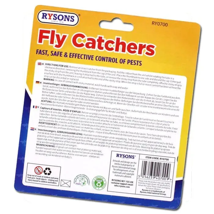 10pc Fly Catcher Paper Insect Killer Sticky Glue Tape Roll Bug Trap Poison Free