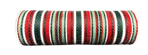 10" Striation Stripes Fabric Mesh: Hunter Green, Red, Mint, White (10 Yards) XB240910-07