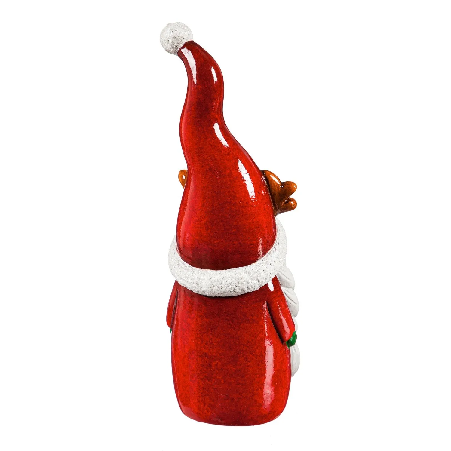 12.25"H Ceramic Mr. and Mrs. Claus Gnome Garden Statuary,2cg431