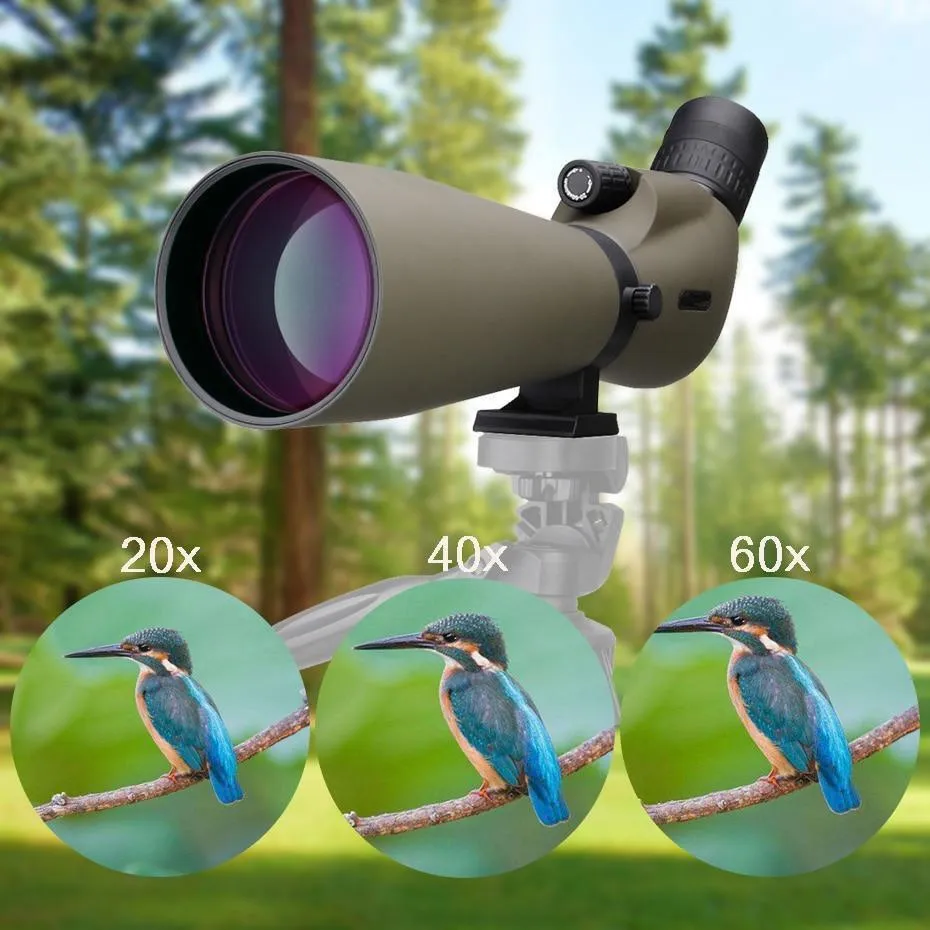 20-60x  80mm HD Spotting Scope