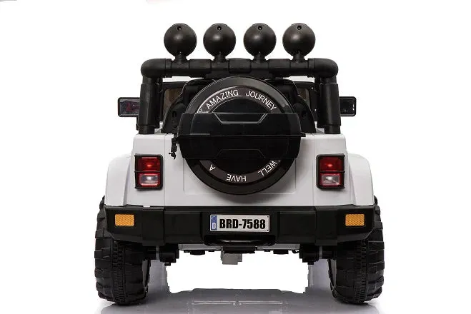 2025 Super Cool All Terrain Jeep | Small 2 Seater | 2 Colours | Rubber Tires | Leather Seat | Ages 3-6 | Remote