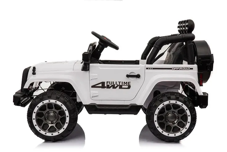 2025 Super Cool All Terrain Jeep | Small 2 Seater | 2 Colours | Rubber Tires | Leather Seat | Ages 3-6 | Remote