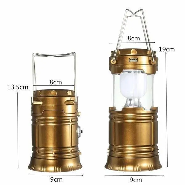 3-in-1 LED Solar Camping Lantern