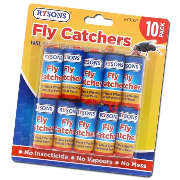 30pc Fly Catcher Paper Insect Killer Sticky Glue Tape Roll Bug Trap Poison Free