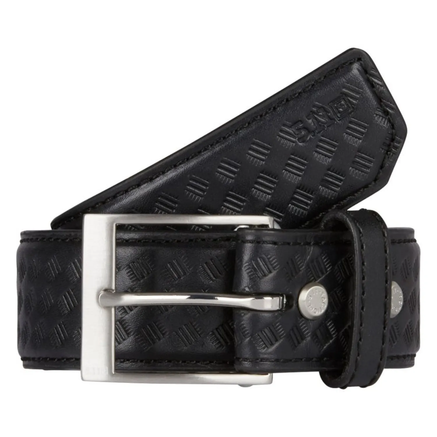 5.11 Tactical 1.5" Basketweave Leather Belt - Black