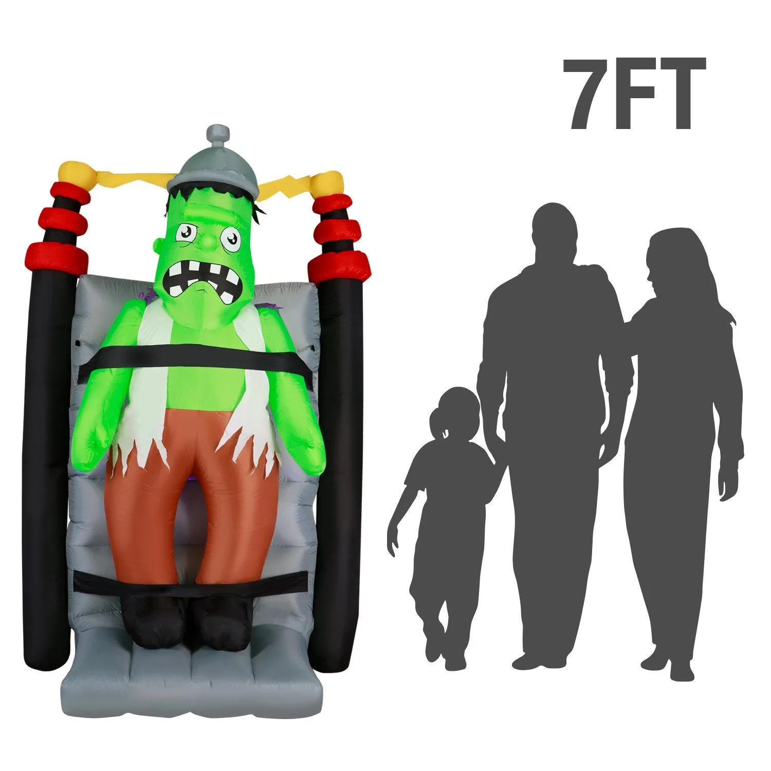 7 ft Shaking Electrified Monster Experiment Halloween Inflatable