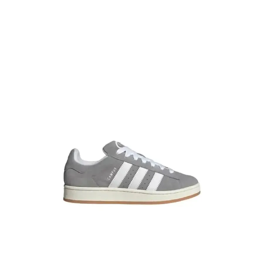Adidas Women's Grey Sneakers with Suede and Leather Composition