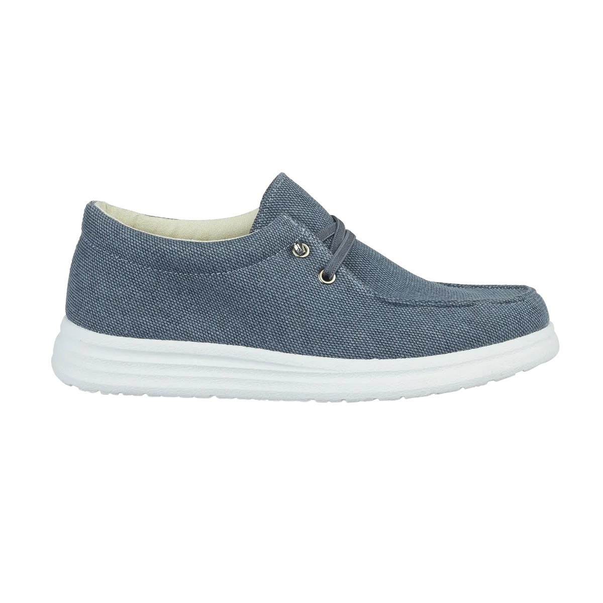 Alberto Blue Casual Canvas Trainer