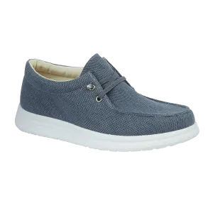 Alberto Blue Casual Canvas Trainer
