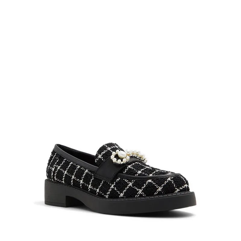 ALDO รุ่น DINARA รองเท้าโลฟเฟอร์/รองเท้าอ๊อกฟอร์ดผู้หญิง - สีดำ