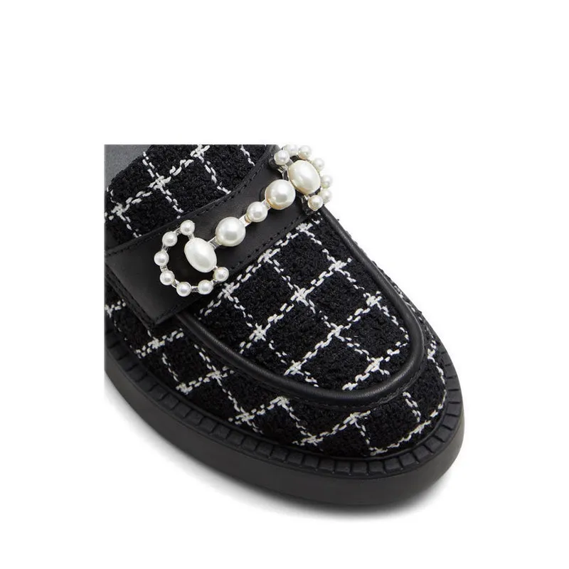 ALDO รุ่น DINARA รองเท้าโลฟเฟอร์/รองเท้าอ๊อกฟอร์ดผู้หญิง - สีดำ