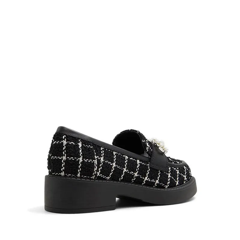 ALDO รุ่น DINARA รองเท้าโลฟเฟอร์/รองเท้าอ๊อกฟอร์ดผู้หญิง - สีดำ