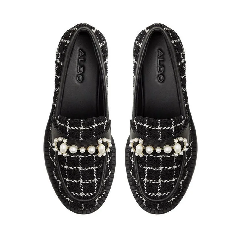 ALDO รุ่น DINARA รองเท้าโลฟเฟอร์/รองเท้าอ๊อกฟอร์ดผู้หญิง - สีดำ