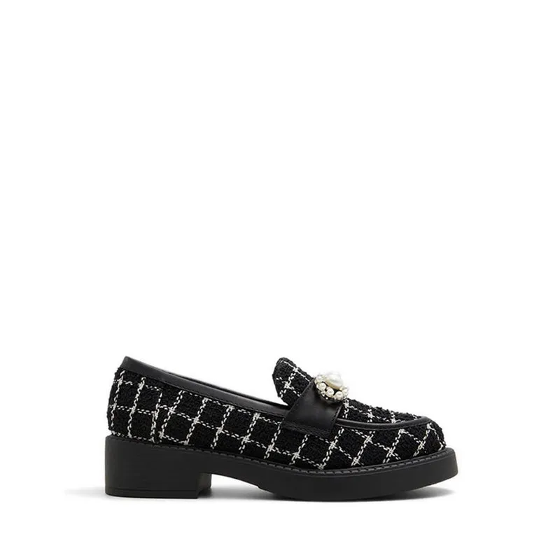 ALDO รุ่น DINARA รองเท้าโลฟเฟอร์/รองเท้าอ๊อกฟอร์ดผู้หญิง - สีดำ