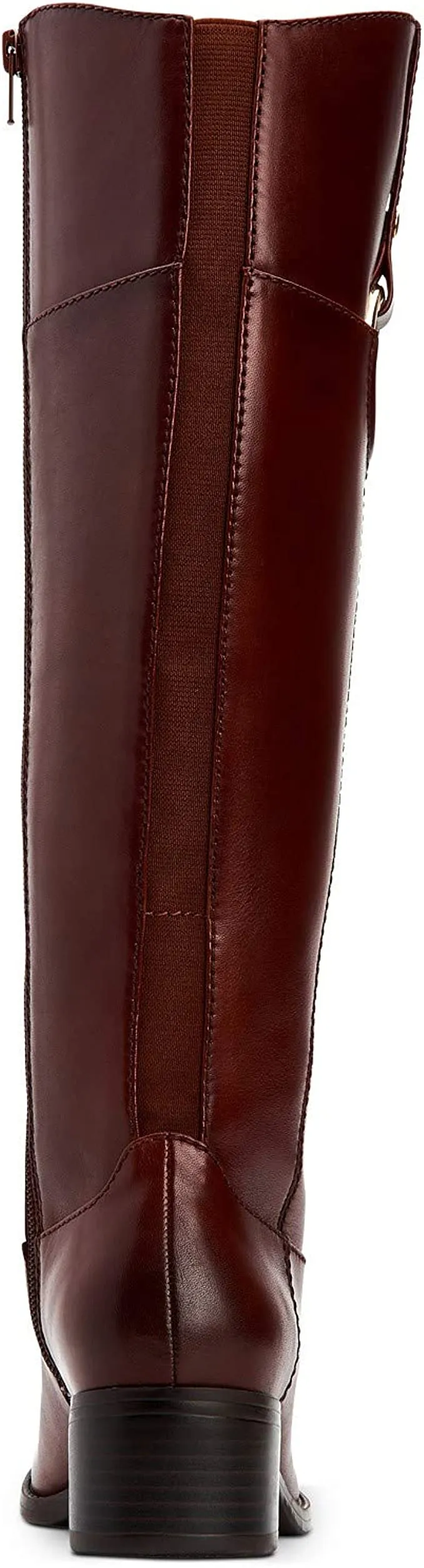 Alfani Womens Bexleyy Wide Calf Leather Riding Boots Red 7.5 Medium (B,M)