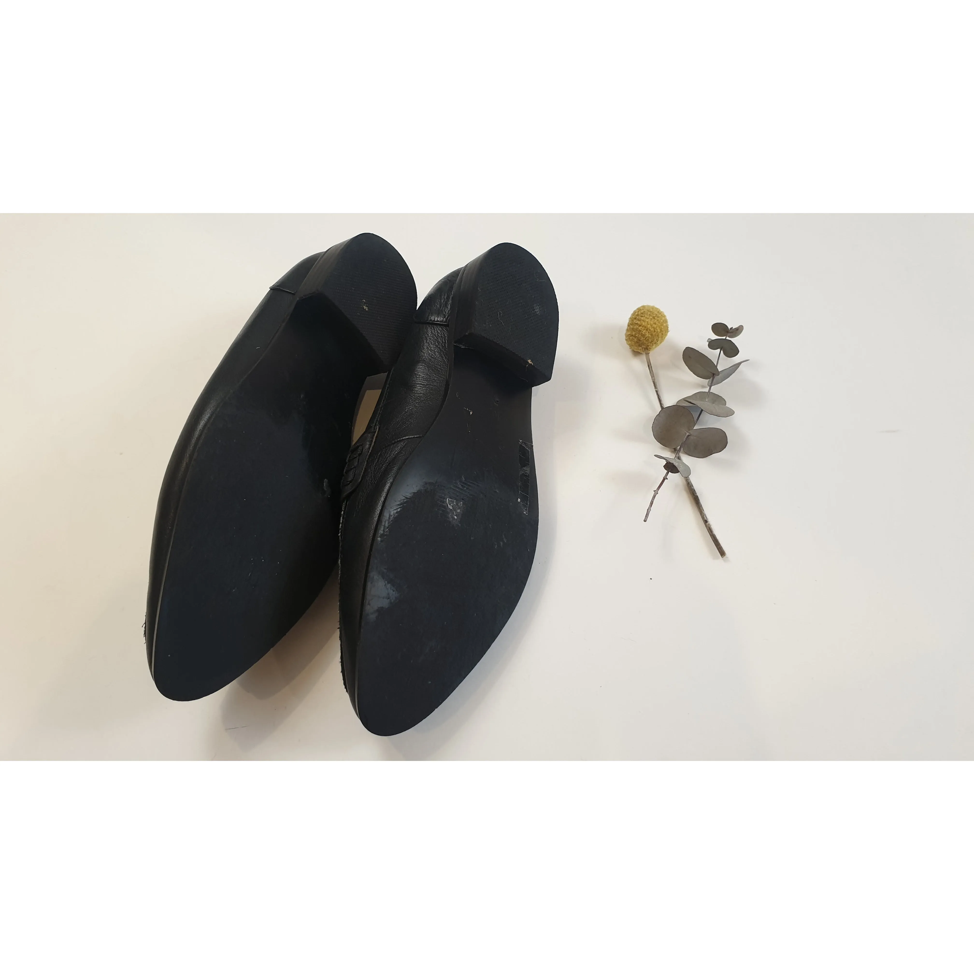 Alfie & Evie black leather shoes with snakeskin detail size 40