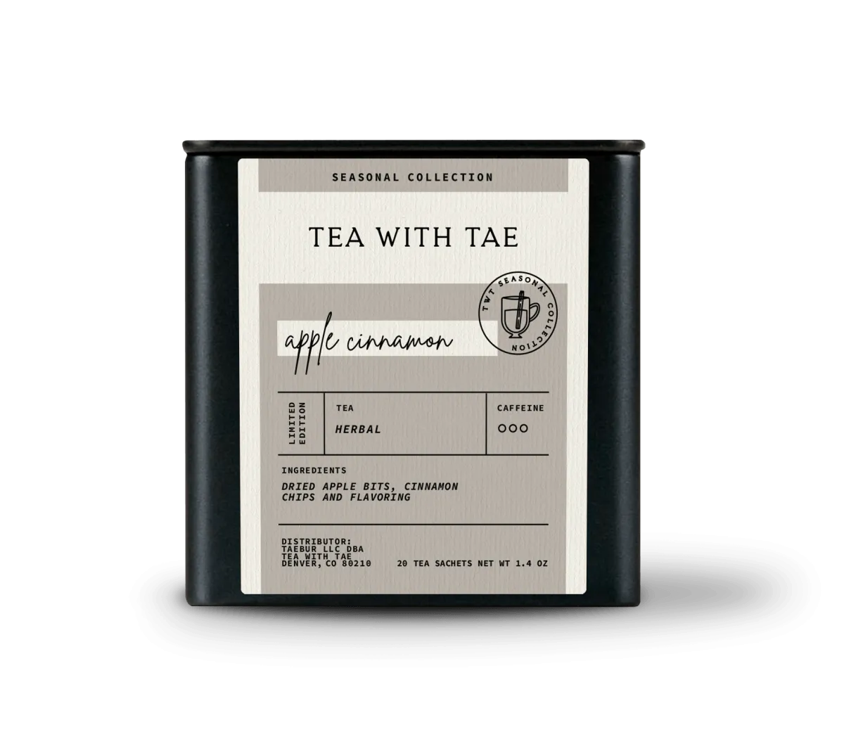 Apple Cinnamon Tea Tin Gift (20 Sachets)