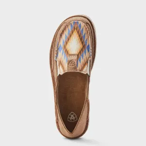 Ariat Cruiser Ladies Shoes Metallic Bronze & Aztec Blanket