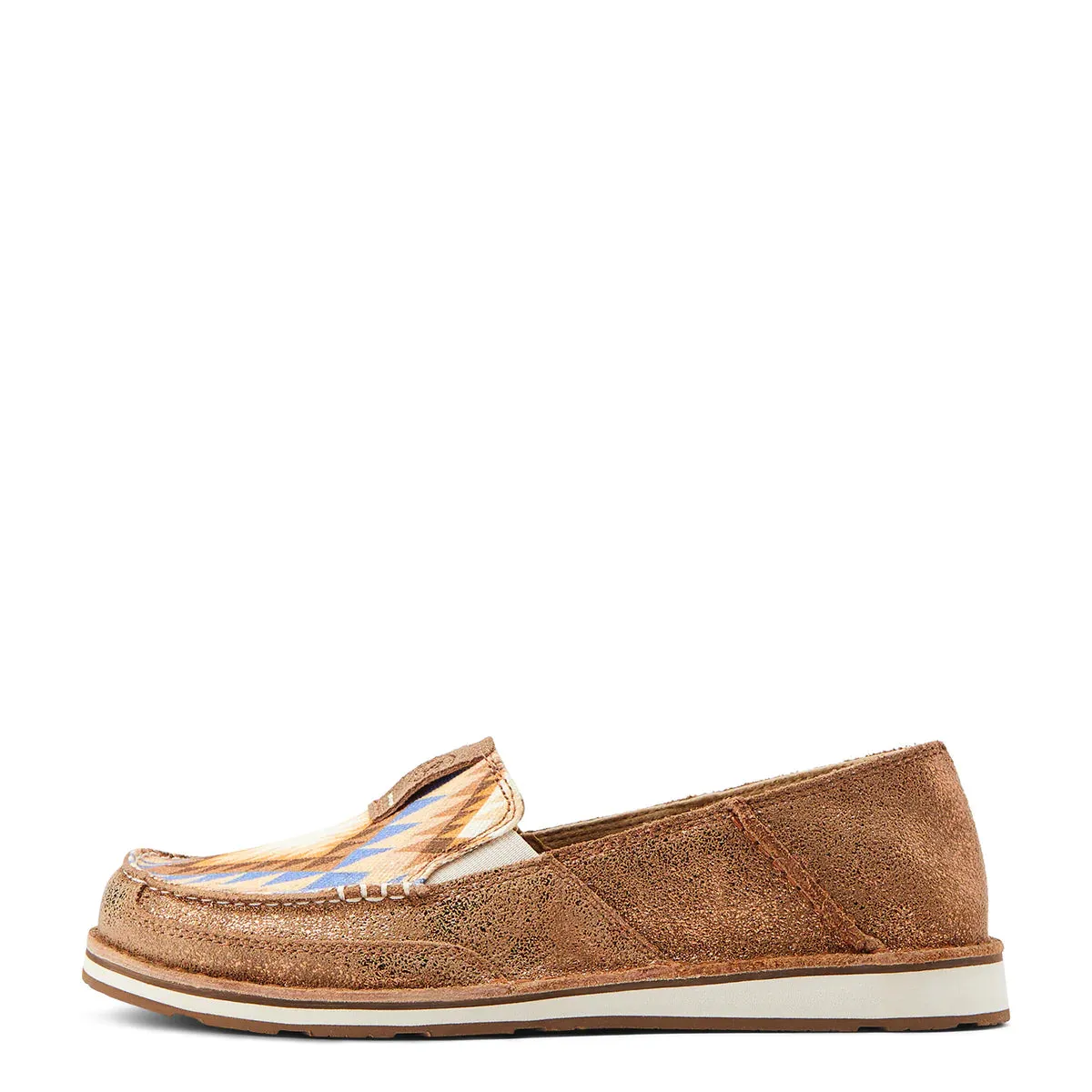 Ariat Cruiser Ladies Shoes Metallic Bronze & Aztec Blanket