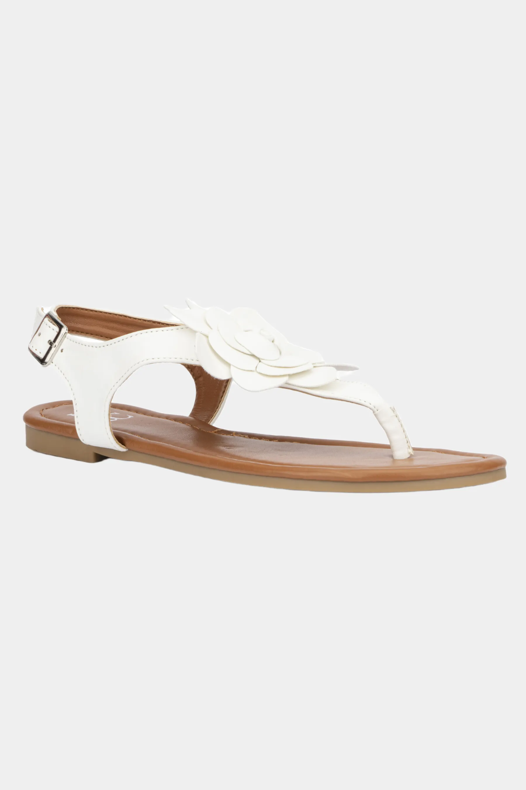 Aurelia Floral T-Strap Slides