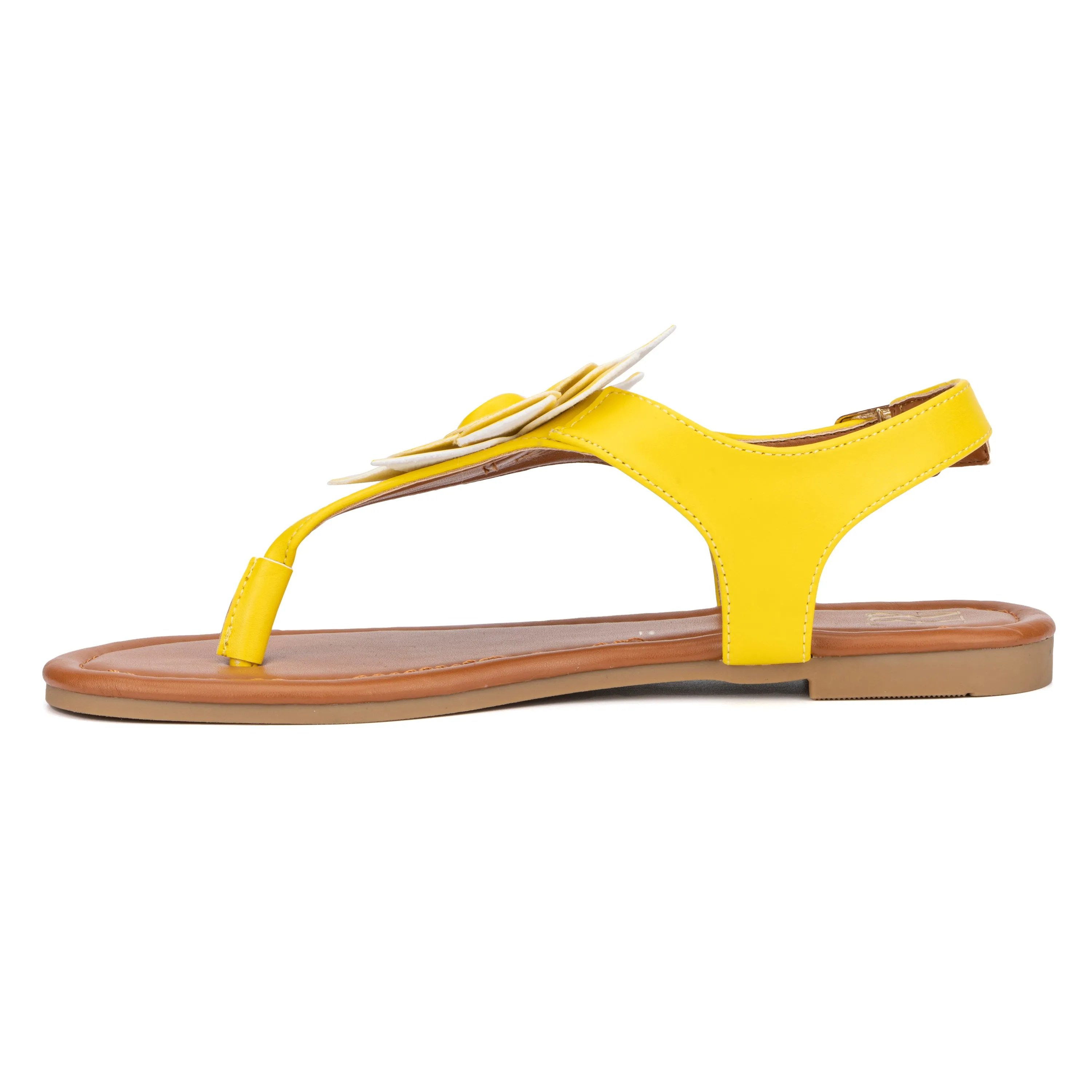 Aurelia Floral T-Strap Slides