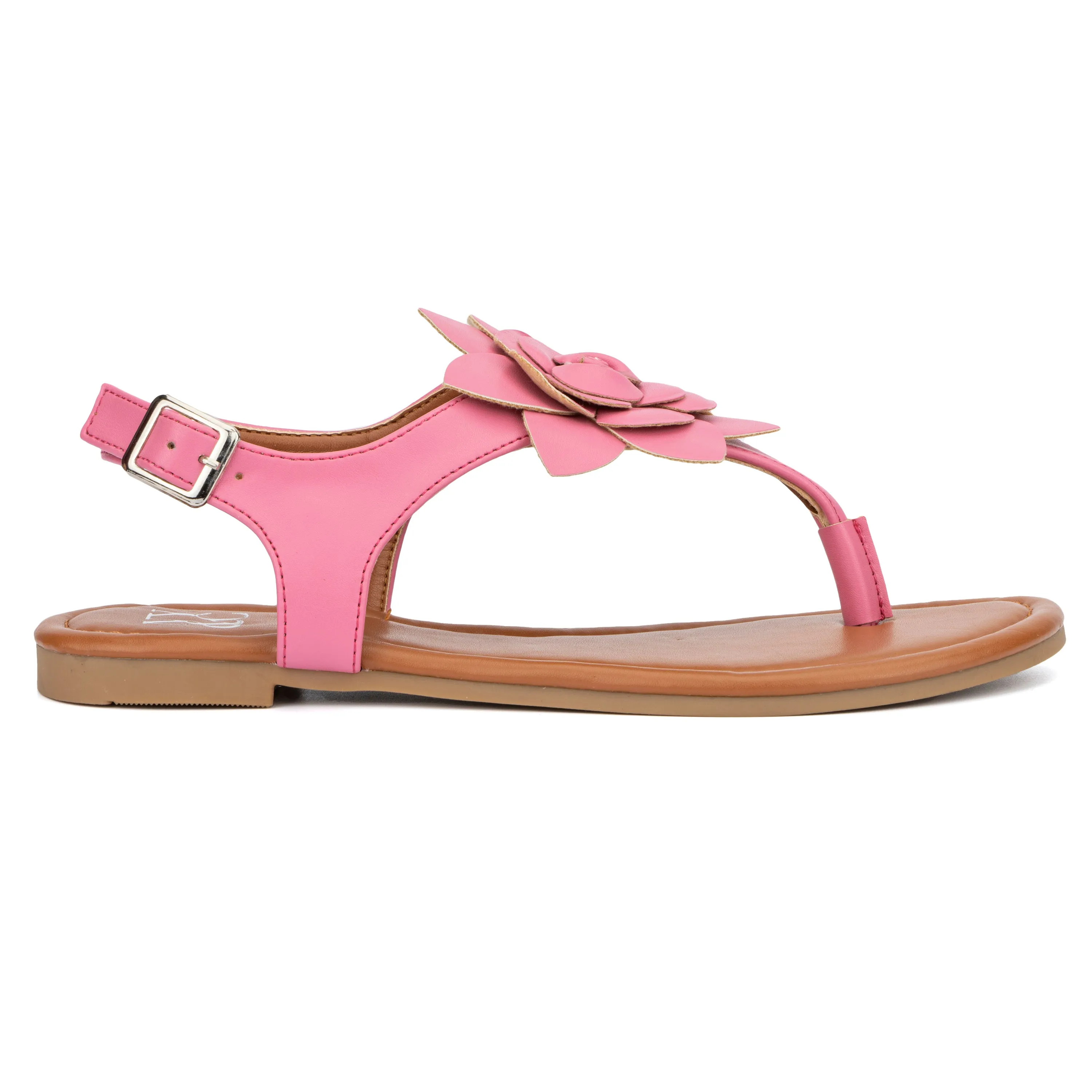 Aurelia Floral T-Strap Slides