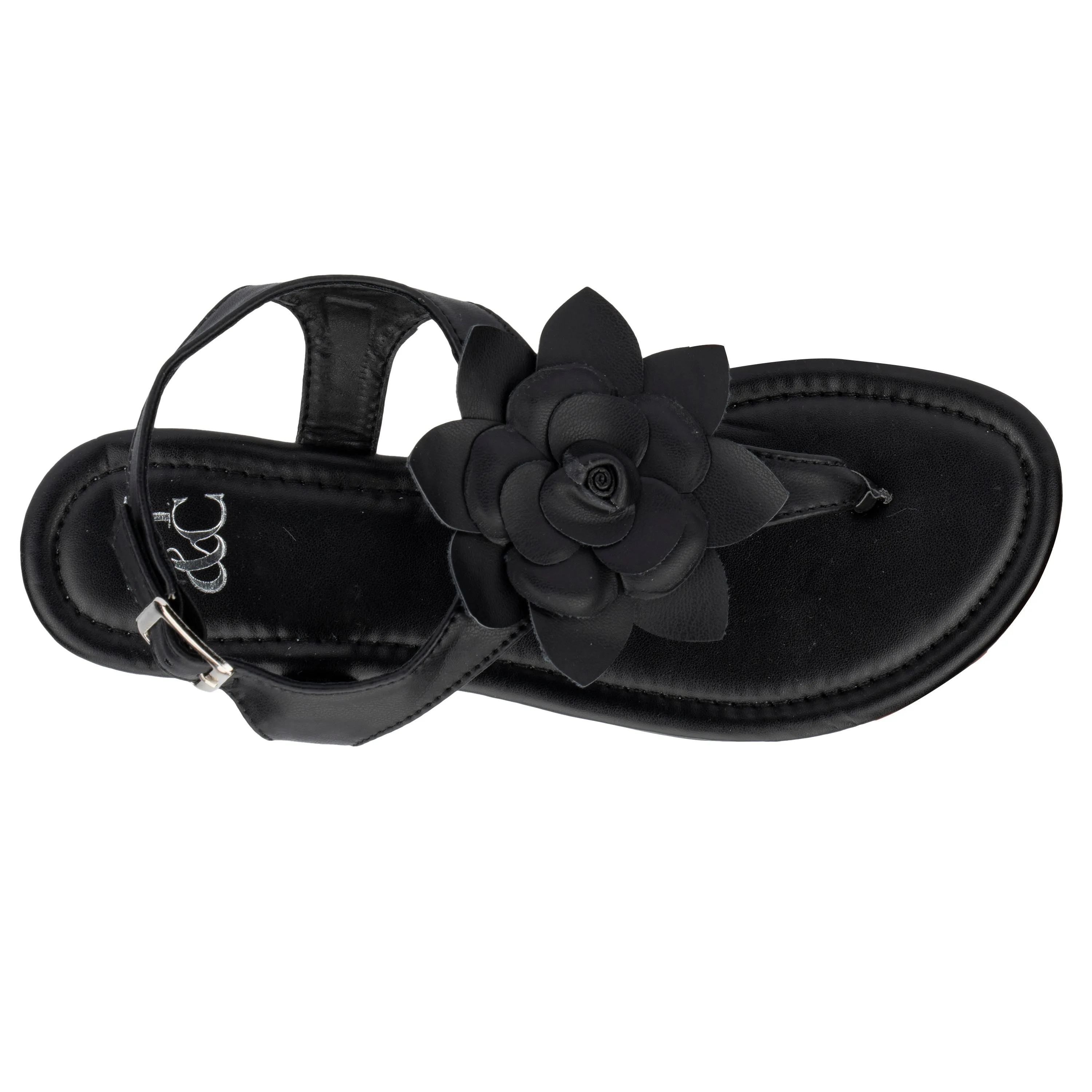 Aurelia Floral T-Strap Slides