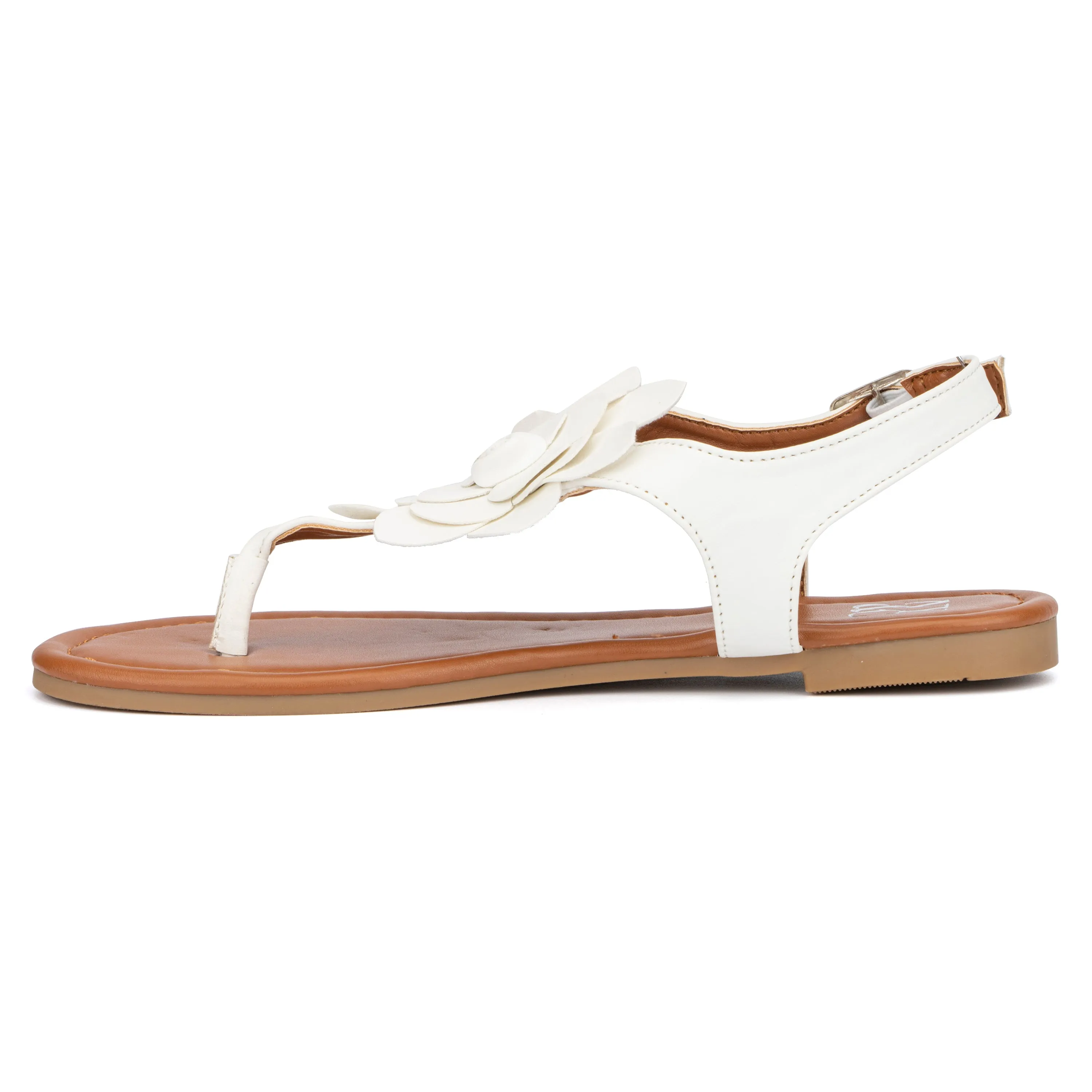 Aurelia Floral T-Strap Slides