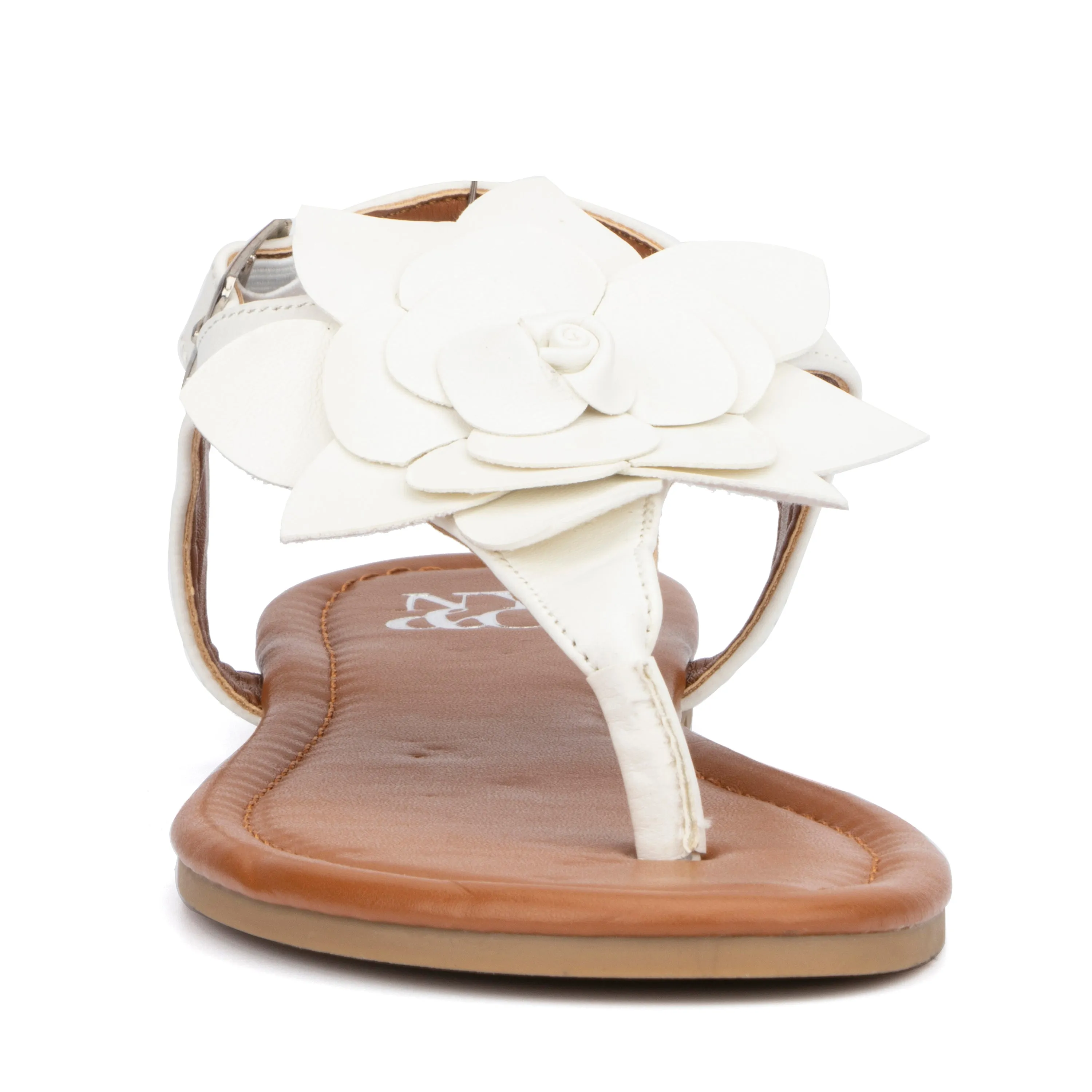 Aurelia Floral T-Strap Slides