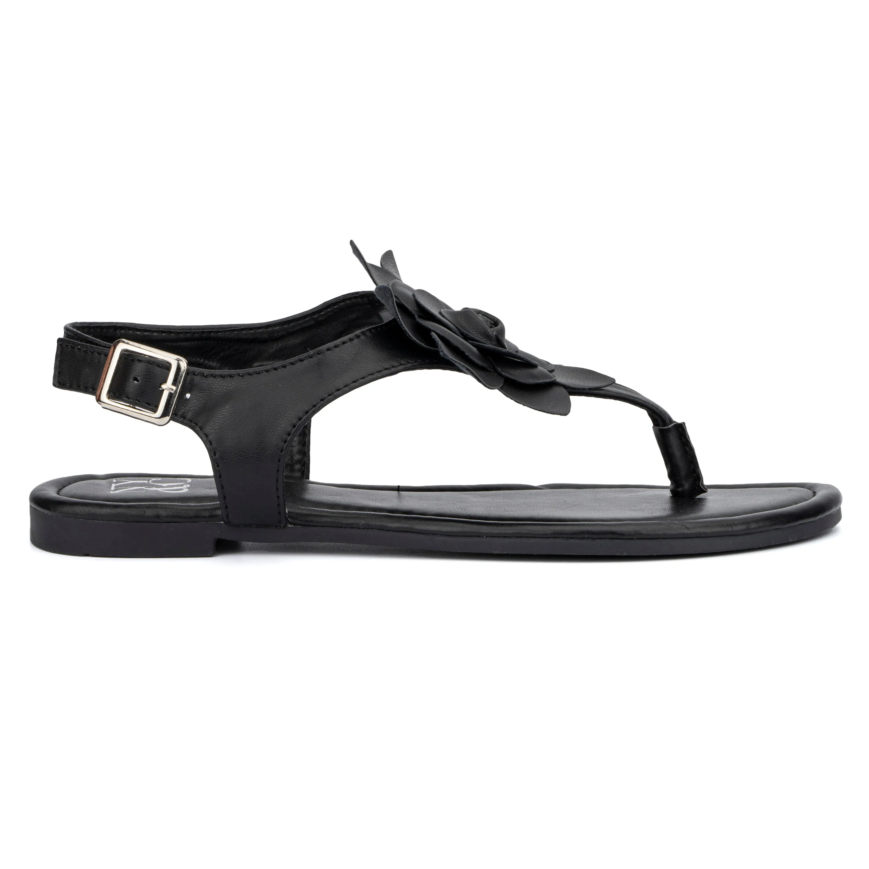 Aurelia Floral T-Strap Slides