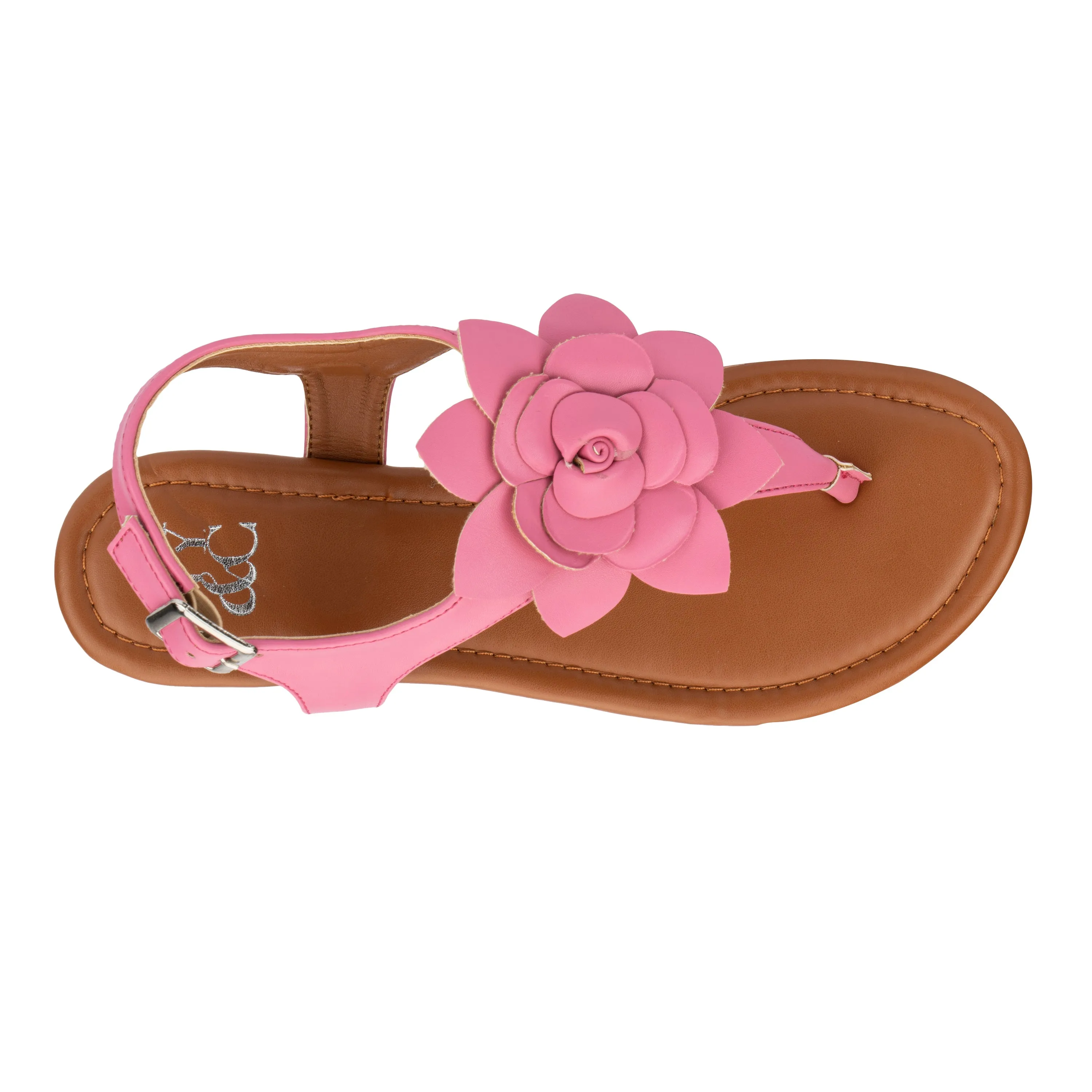 Aurelia Floral T-Strap Slides