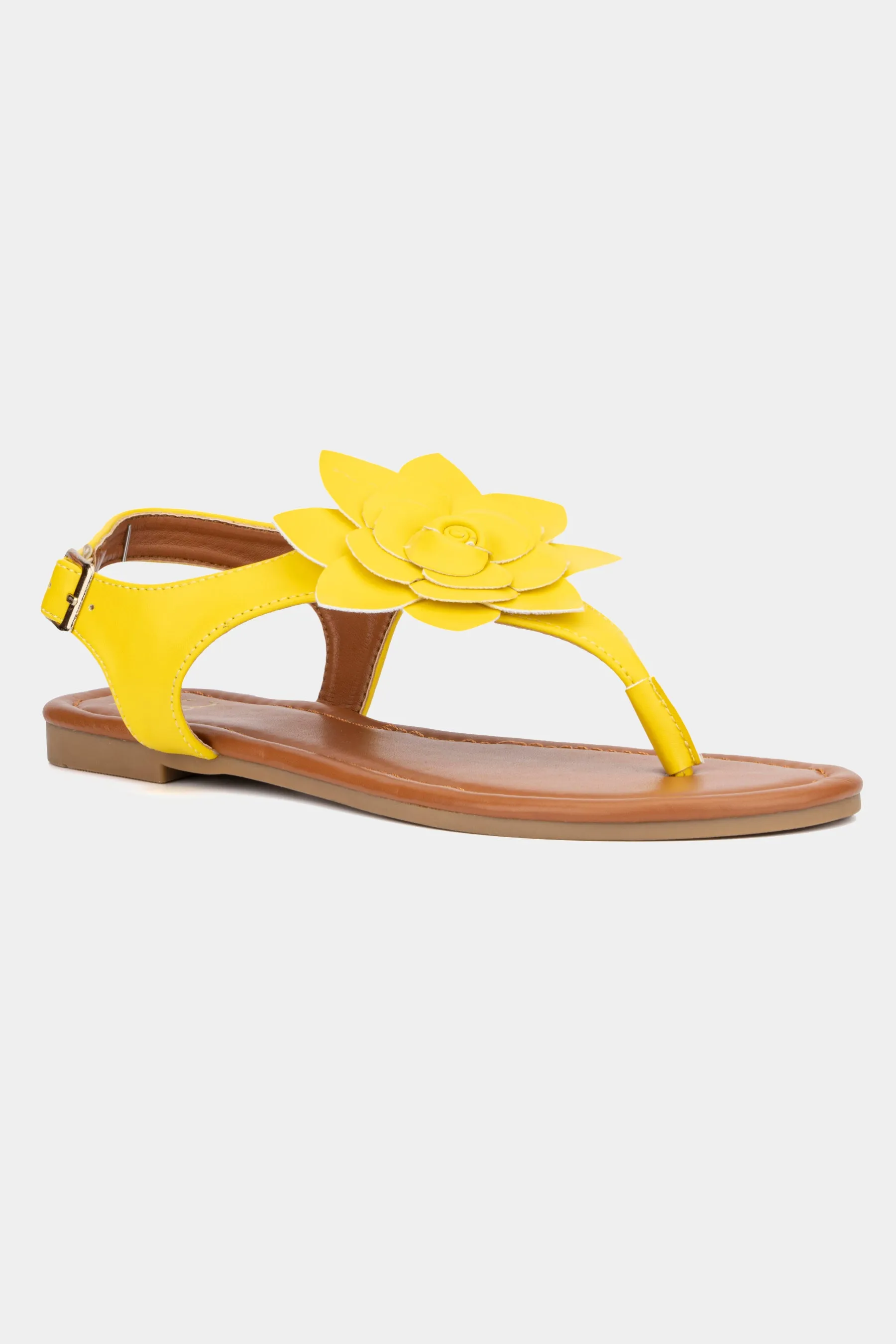 Aurelia Floral T-Strap Slides