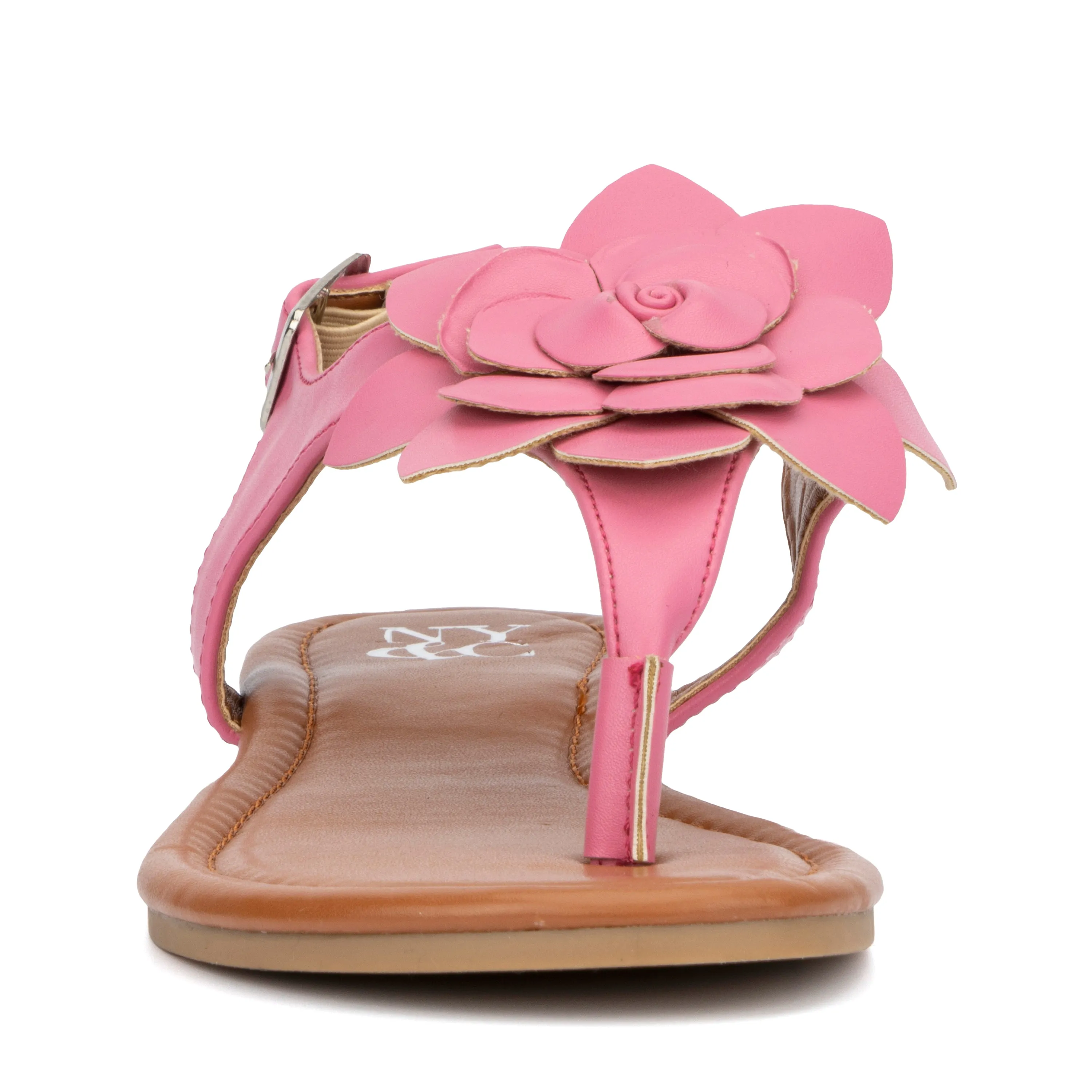 Aurelia Floral T-Strap Slides