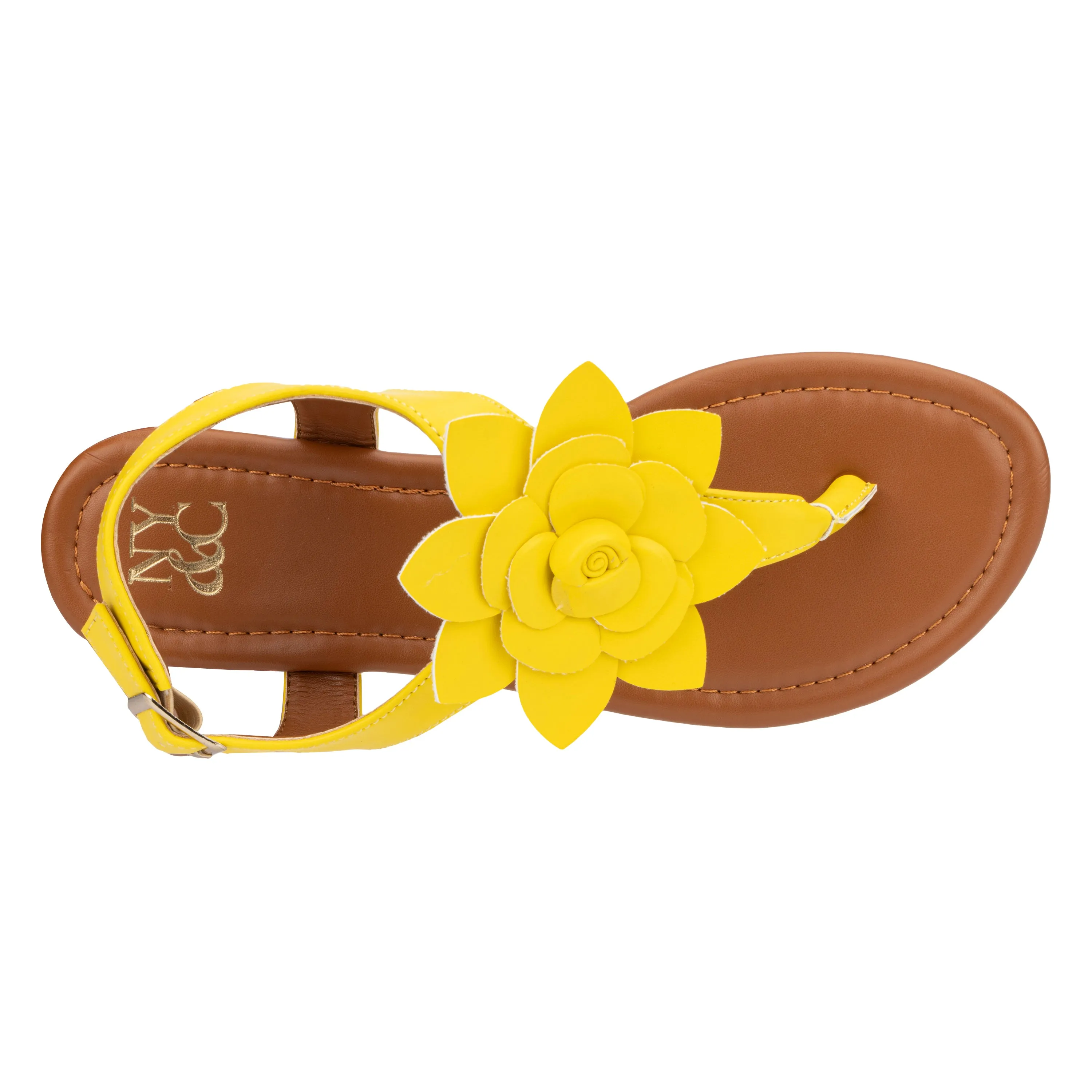 Aurelia Floral T-Strap Slides