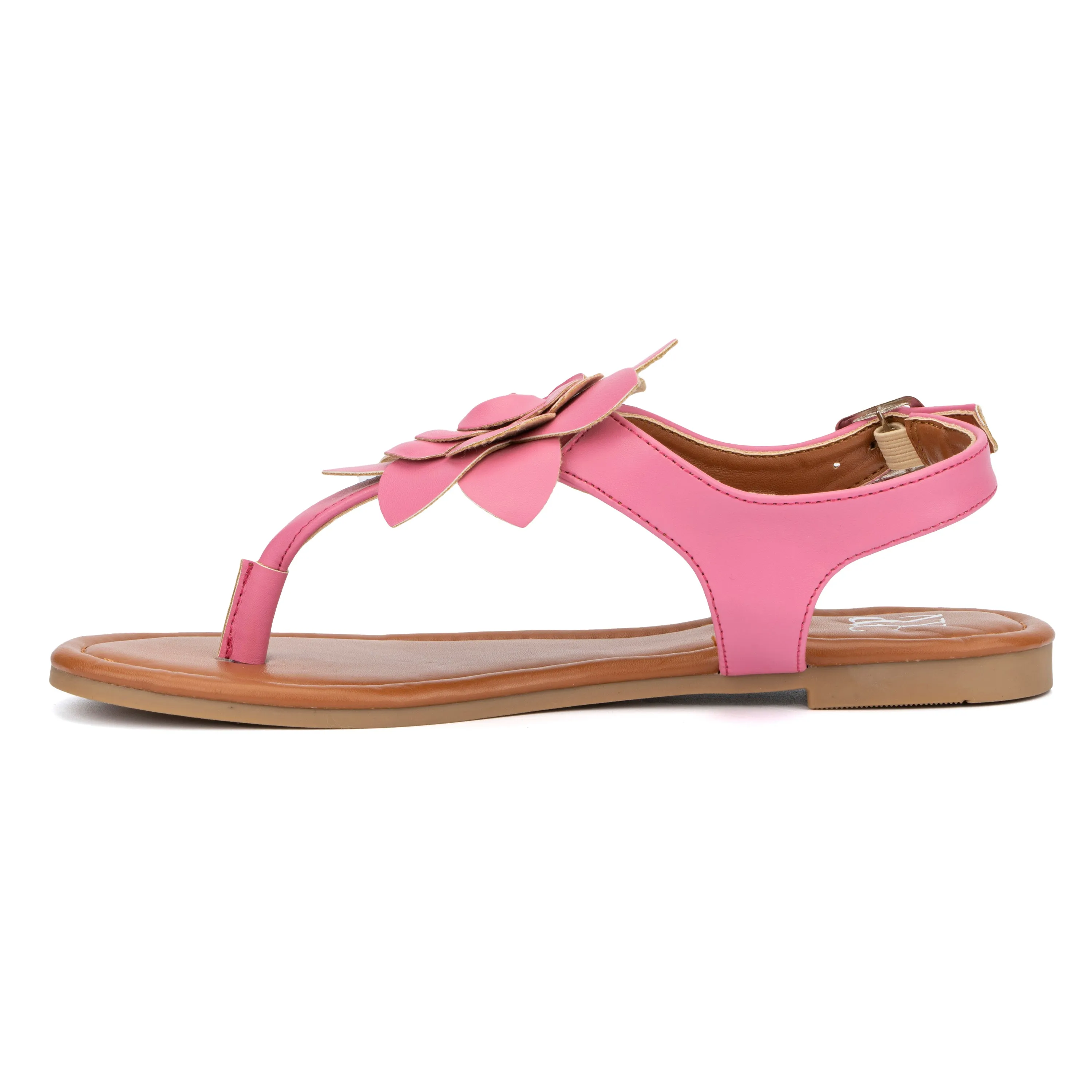 Aurelia Floral T-Strap Slides