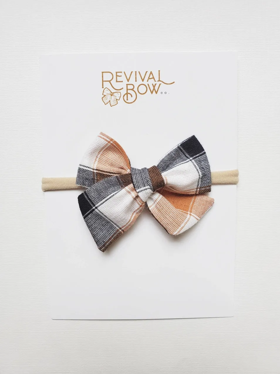 Autumn Plaid Bow