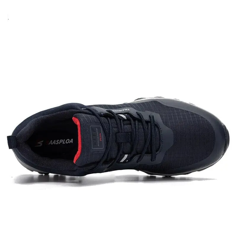 Baasploa Mens Waterproof Hiking Shoes Anti Skid Durable and Fashionable for Outdoor Adventures