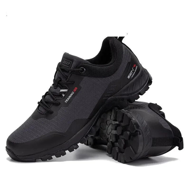 Baasploa Mens Waterproof Hiking Shoes Anti Skid Durable and Fashionable for Outdoor Adventures