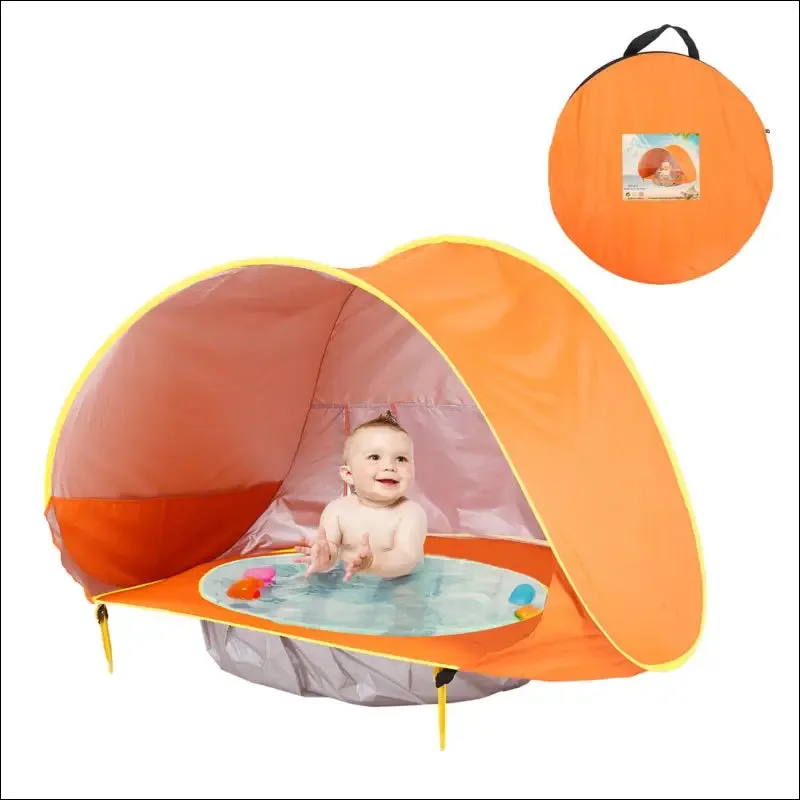 Baby beach tent kids outdoor camping easy fold up waterproof up sun awning tent uv-protecting