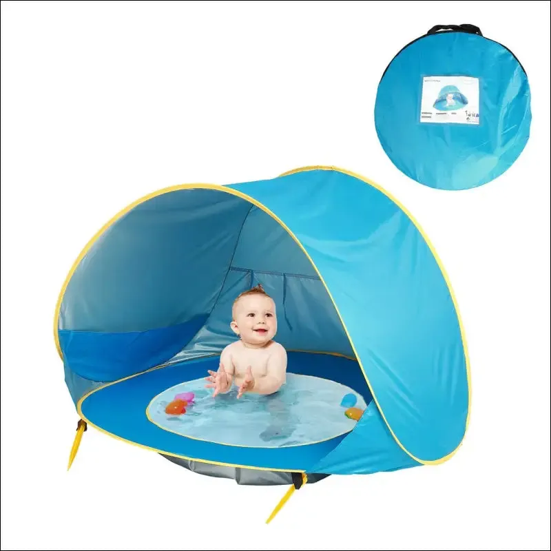 Baby beach tent kids outdoor camping easy fold up waterproof up sun awning tent uv-protecting