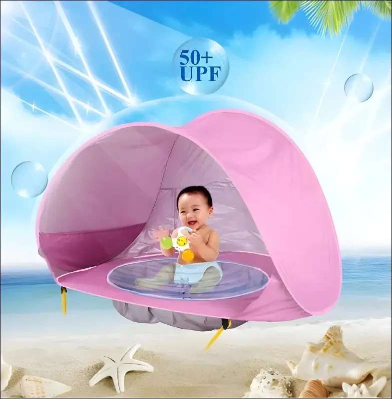Baby beach tent kids outdoor camping easy fold up waterproof up sun awning tent uv-protecting