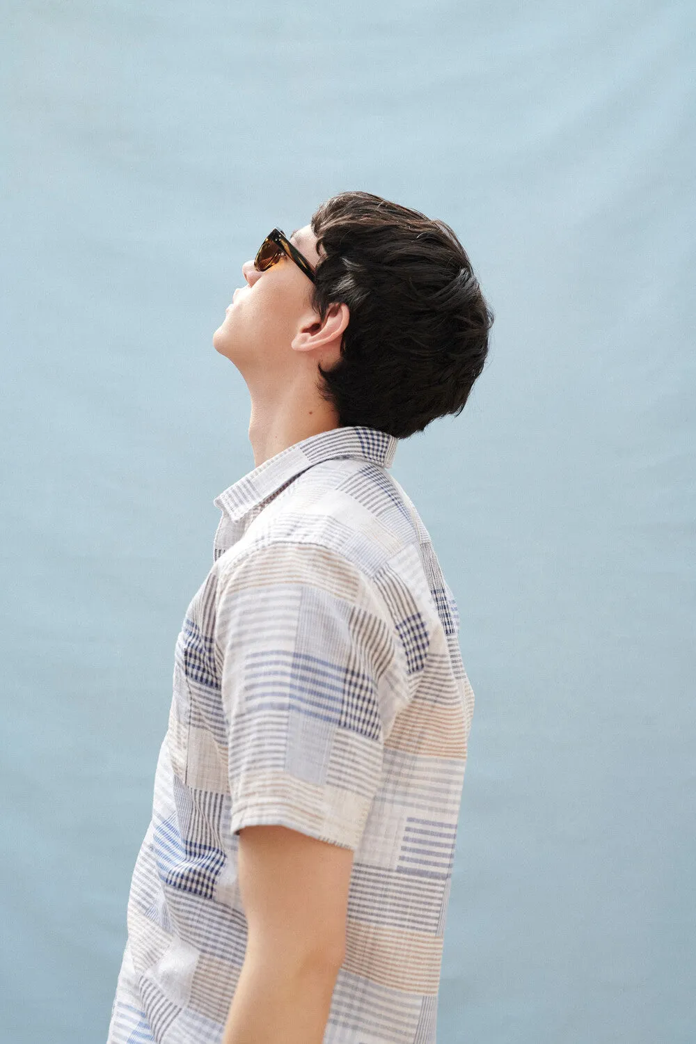 Barbour Mens Oakshore summer shirt - Sky