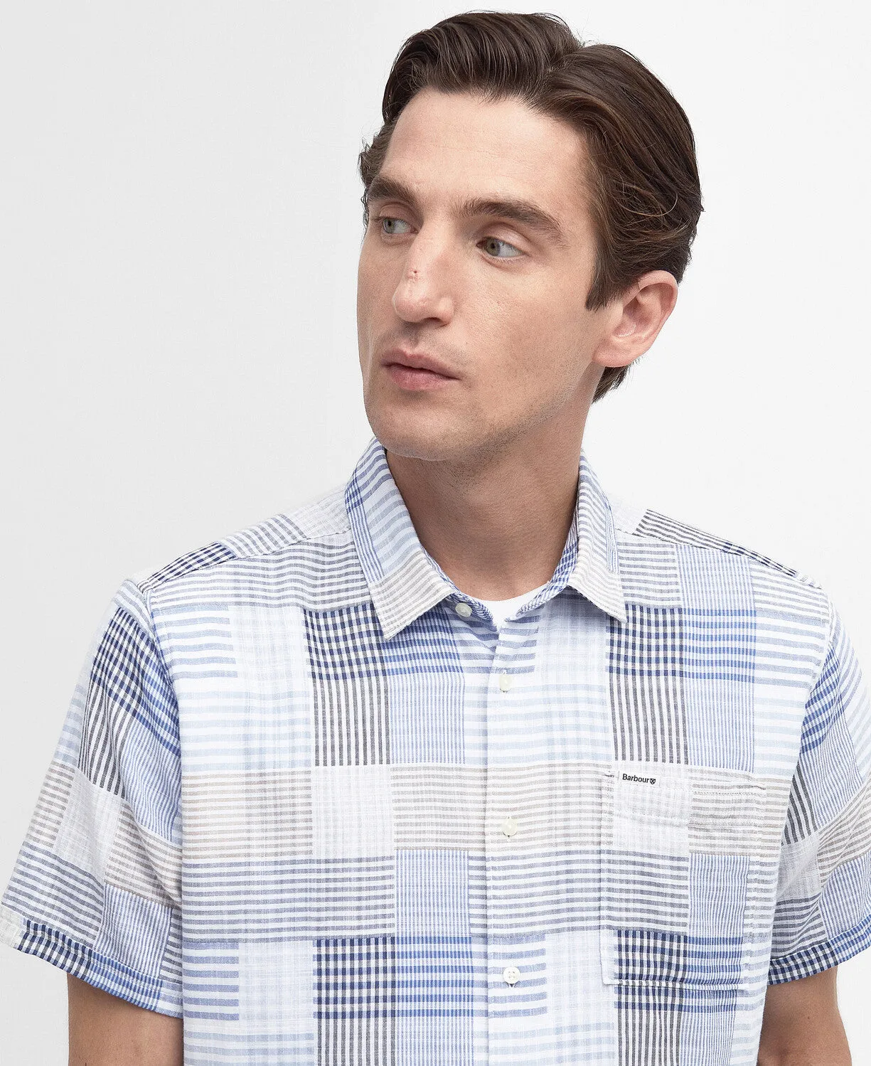 Barbour Mens Oakshore summer shirt - Sky