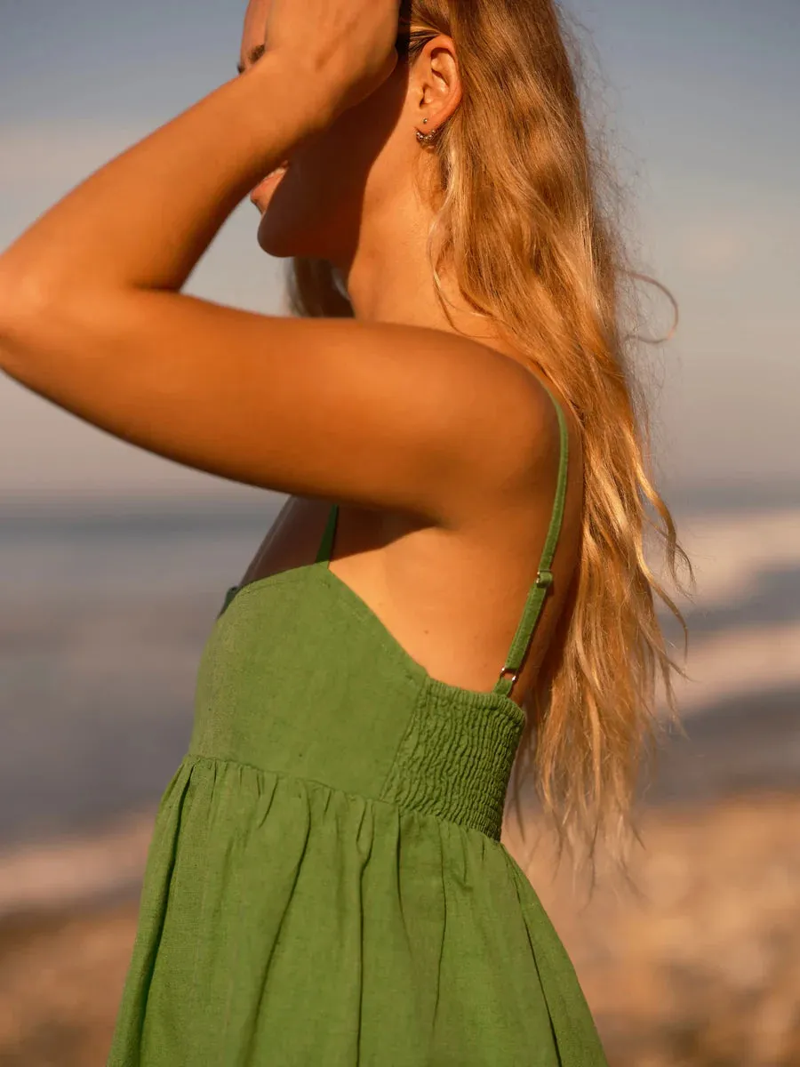 Beach Doll Dress - Green