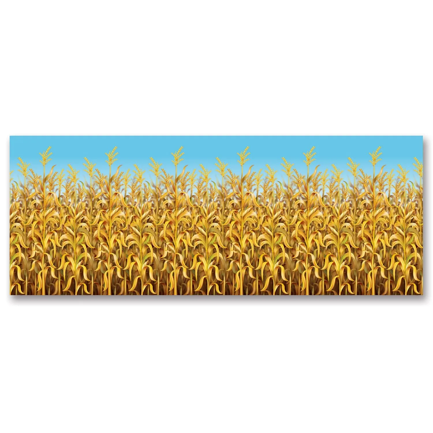 Beistle Cornstalks Backdrop 4' x 30' (1/Pkg) Party Supply Decoration : Thanksgiving/Fall