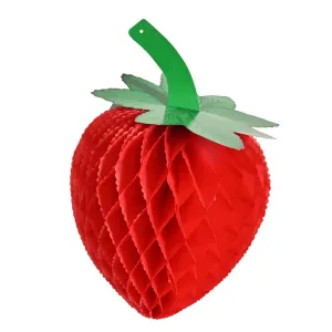 Beistle Tissue Strawberry - 8 inch (1/pkg) - Party Supply Decoration for Food