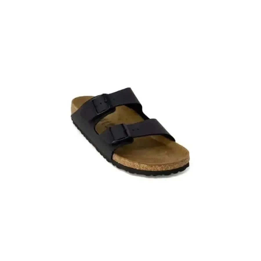 Birkenstock Women's Black Sandals with Buckle and Bow