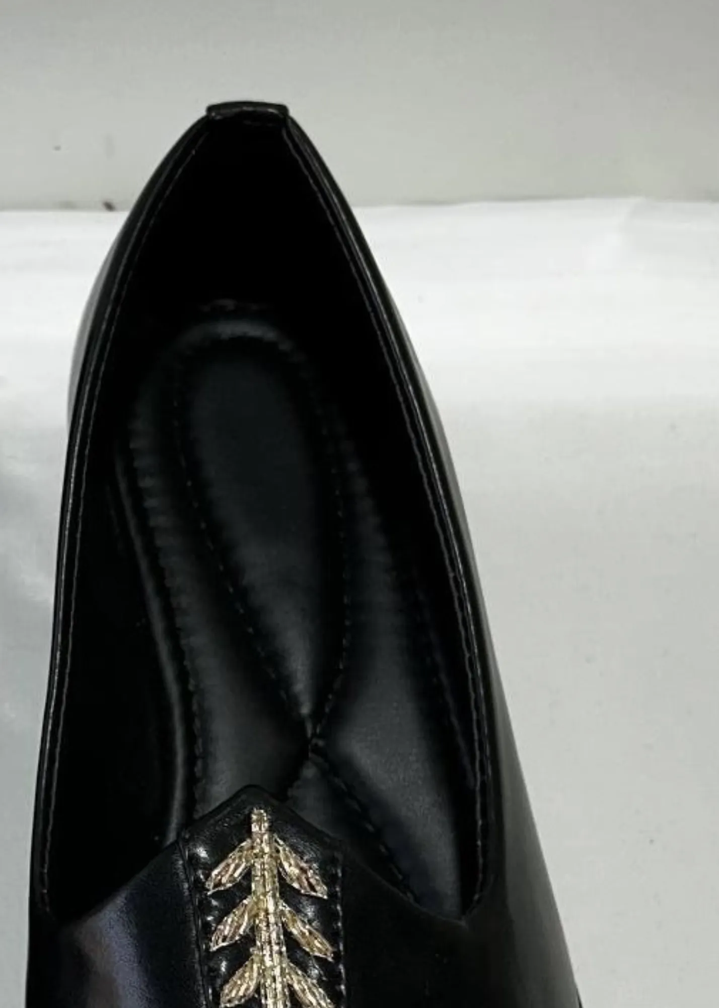 BLACK EMB JUTI STYLE SHOES FOR MEN