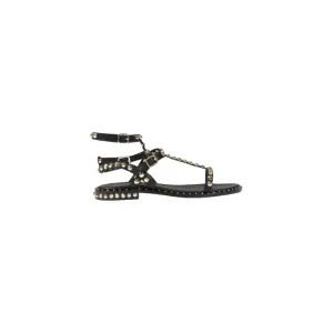 Black Studded Gladiator Sandal