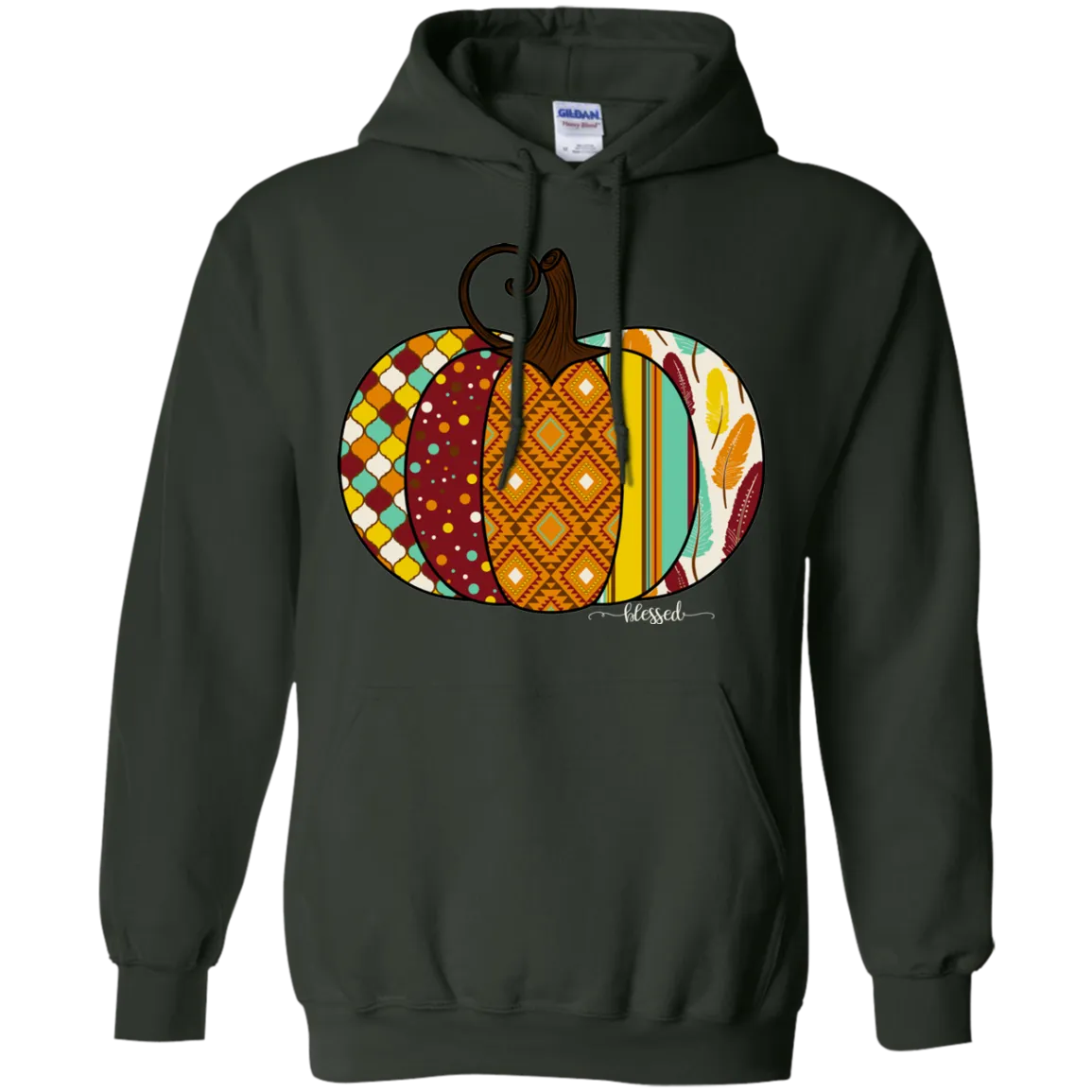 Blessed Pumpkin Gildan Hoodie – Cozy Fall Christian Hoodie for Autumn